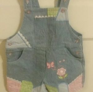 Kiks, 24 mos., light blue denim romper/jumpsuit